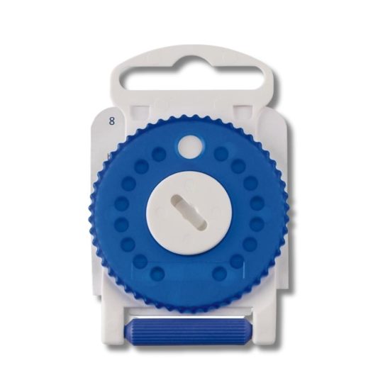 Phonak HF3 sininen vahasuoja -pakkauksessa on 15 sinistä vahasuojaa ja vaihtotyökalu.